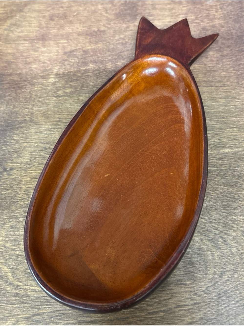 Handcrafted Brown Wood Decorative Tray - Home Accents